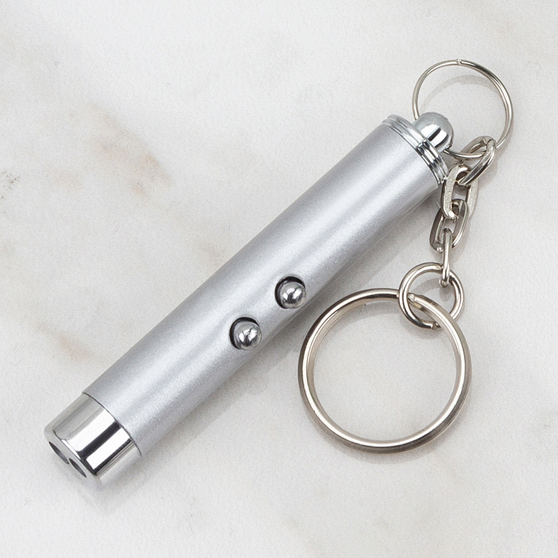 Mini LED Flashlight Laser 2 In 1 Keychain 4