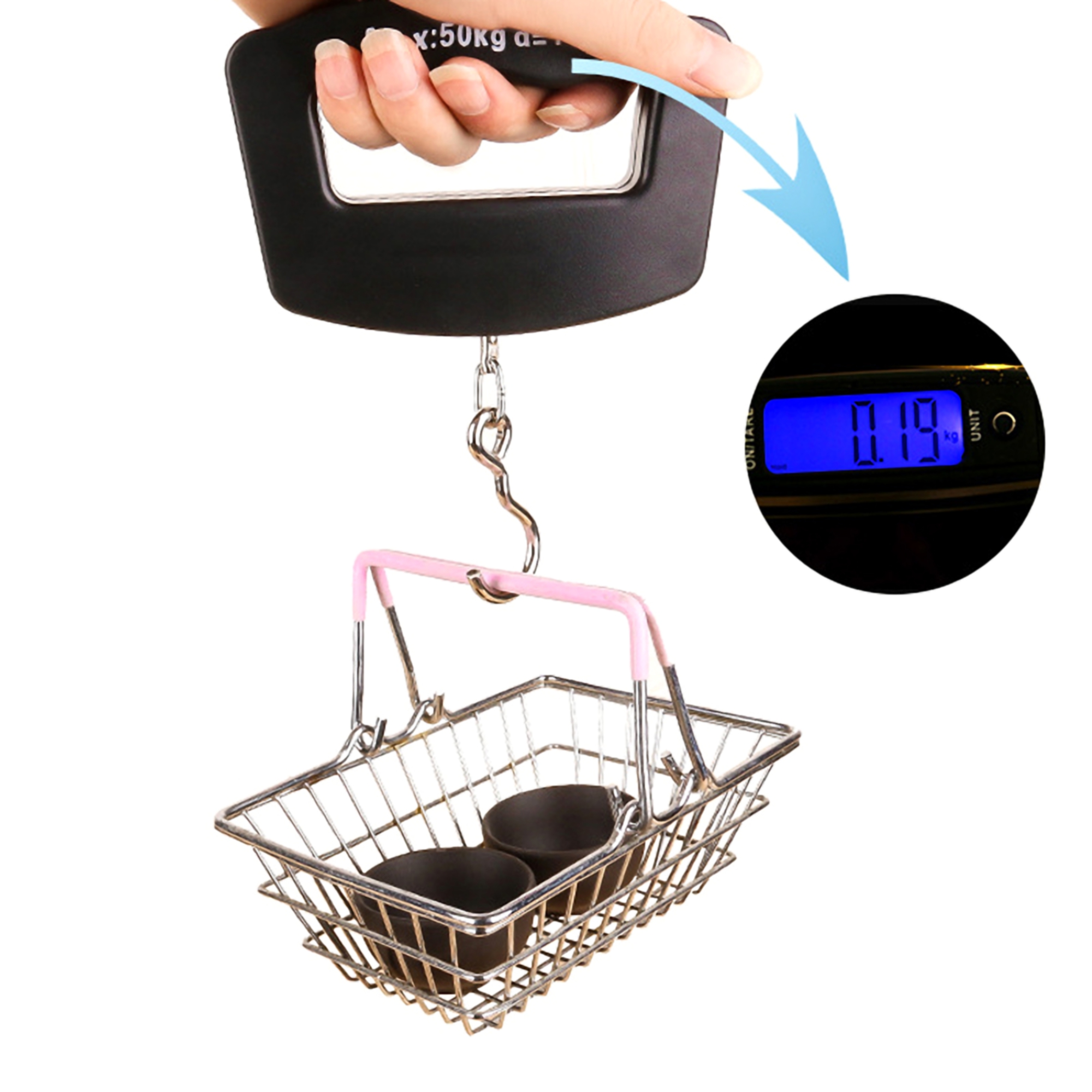 Digital Travel Luggage Scale w/Hook 2