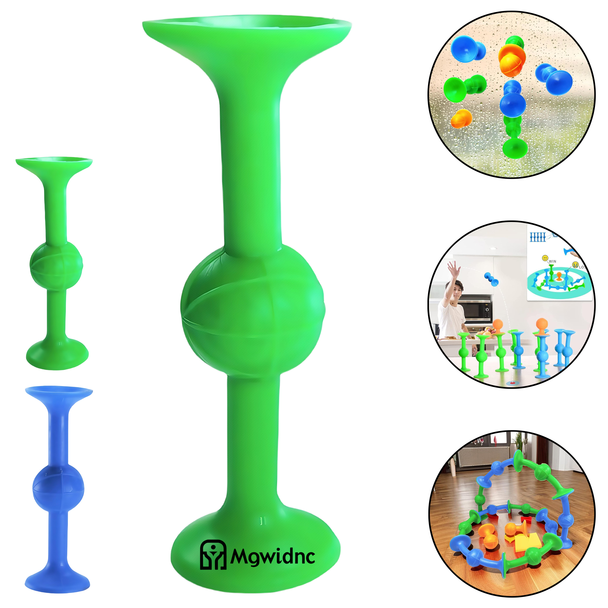 Dual Head Silicone Suction Cup Dart - Fun Sport Leisure Interactive Throwing Game for Stress Relief