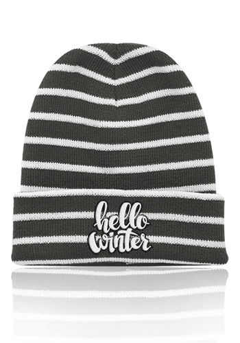 Caribou Striped Knitted Beanies 8