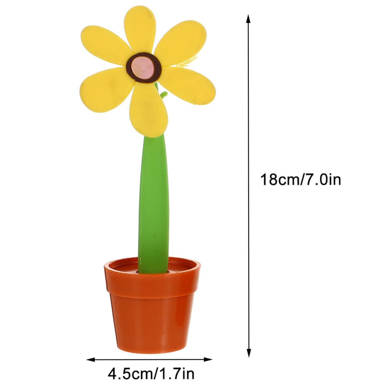 Cartoon Child Ballpoint Pen Flower Pot Shape 4