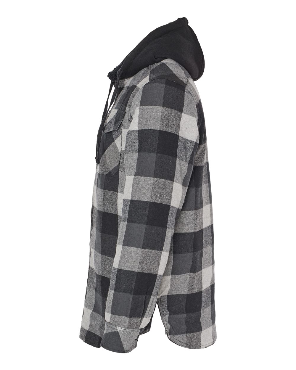 Quilted Flannel Hooded Jacket 8620