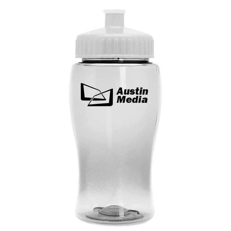 Poly-Pure Jr. - 18 oz. Transparent Bottle with Push pull 2