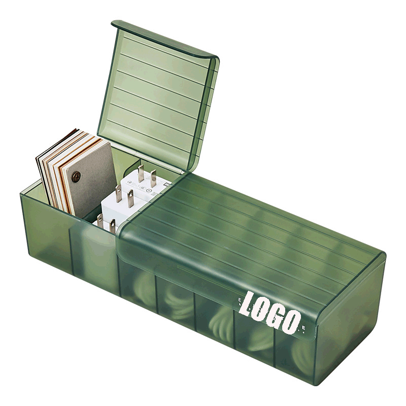 Data Cable Organizer Box /Charge Cable Management 7 Compartments Storage Box 2