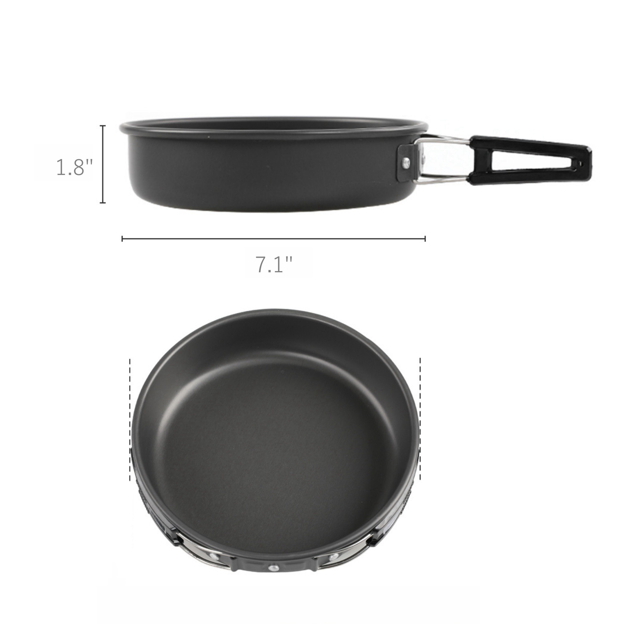 Camp Pot with Foldable Handle 2