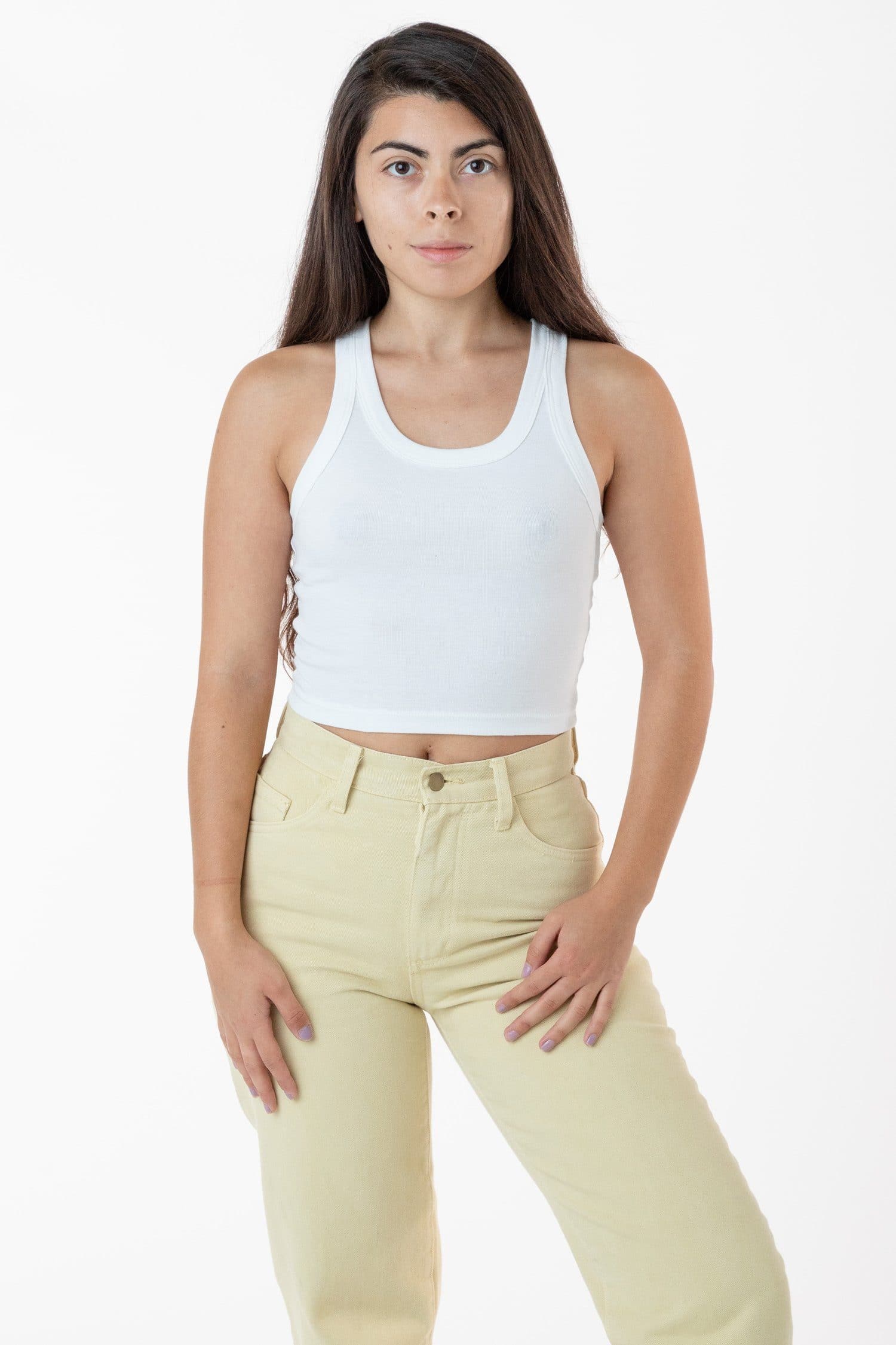 BABY RIB SPORTY CROP TANK 5