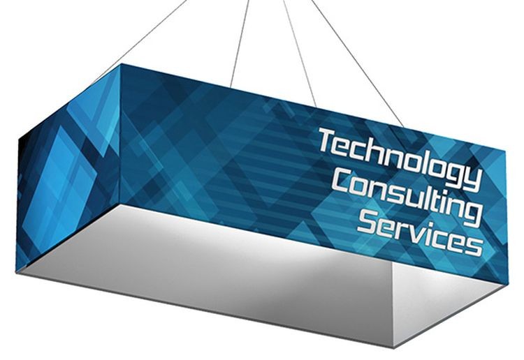 Rectangle 8' x 4' Hanging Structure & Single Sided Graphic