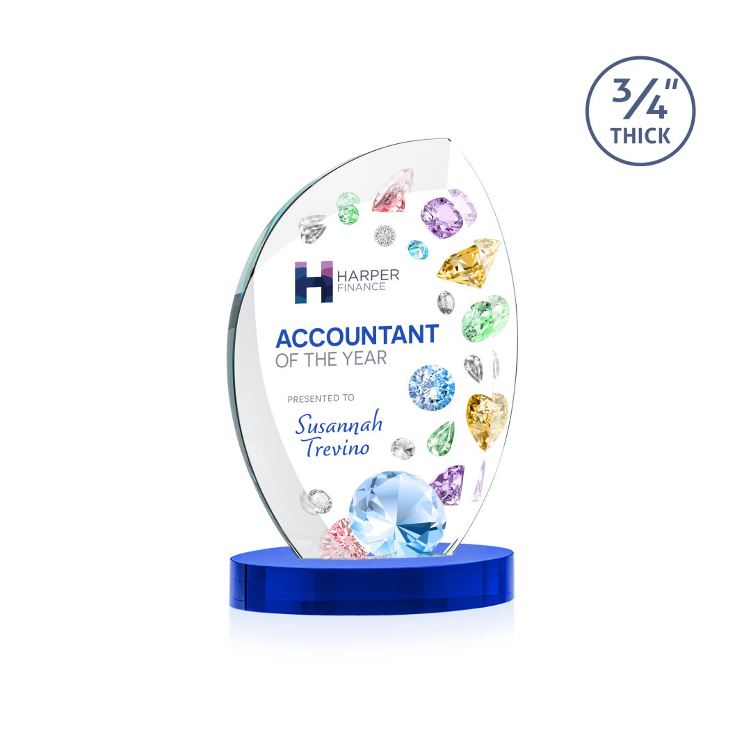 Wichita VividPrint™ Award on Alberton Base - Blue 4