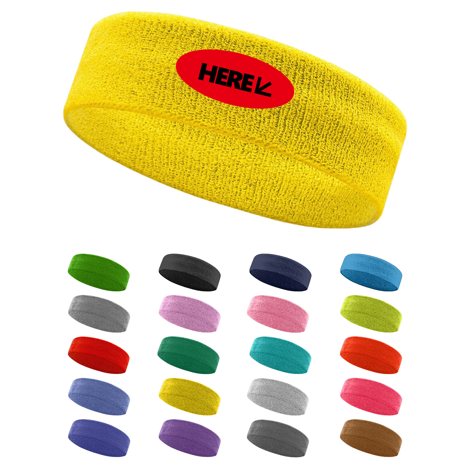 Sweat Absorbent Sport Headbands-MOQ50 2