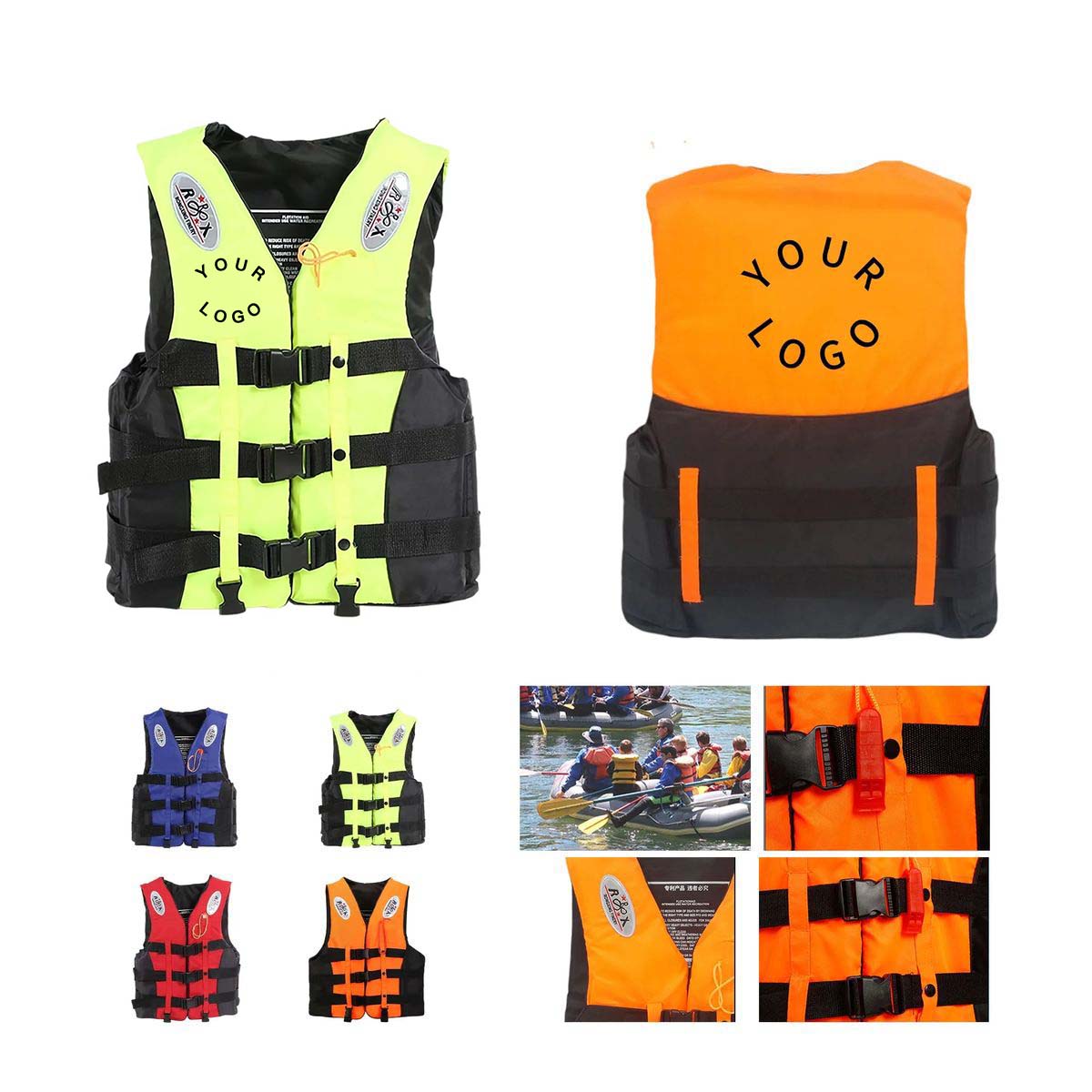 Durable Oxford Cloth Life Jacket for Aquatic Sports 2