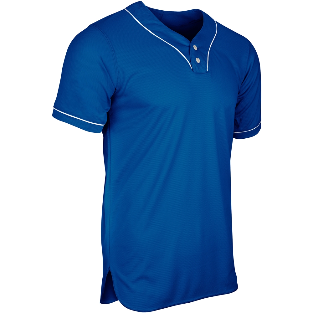 Heater 2-Button Piped Baseball Jersey 5