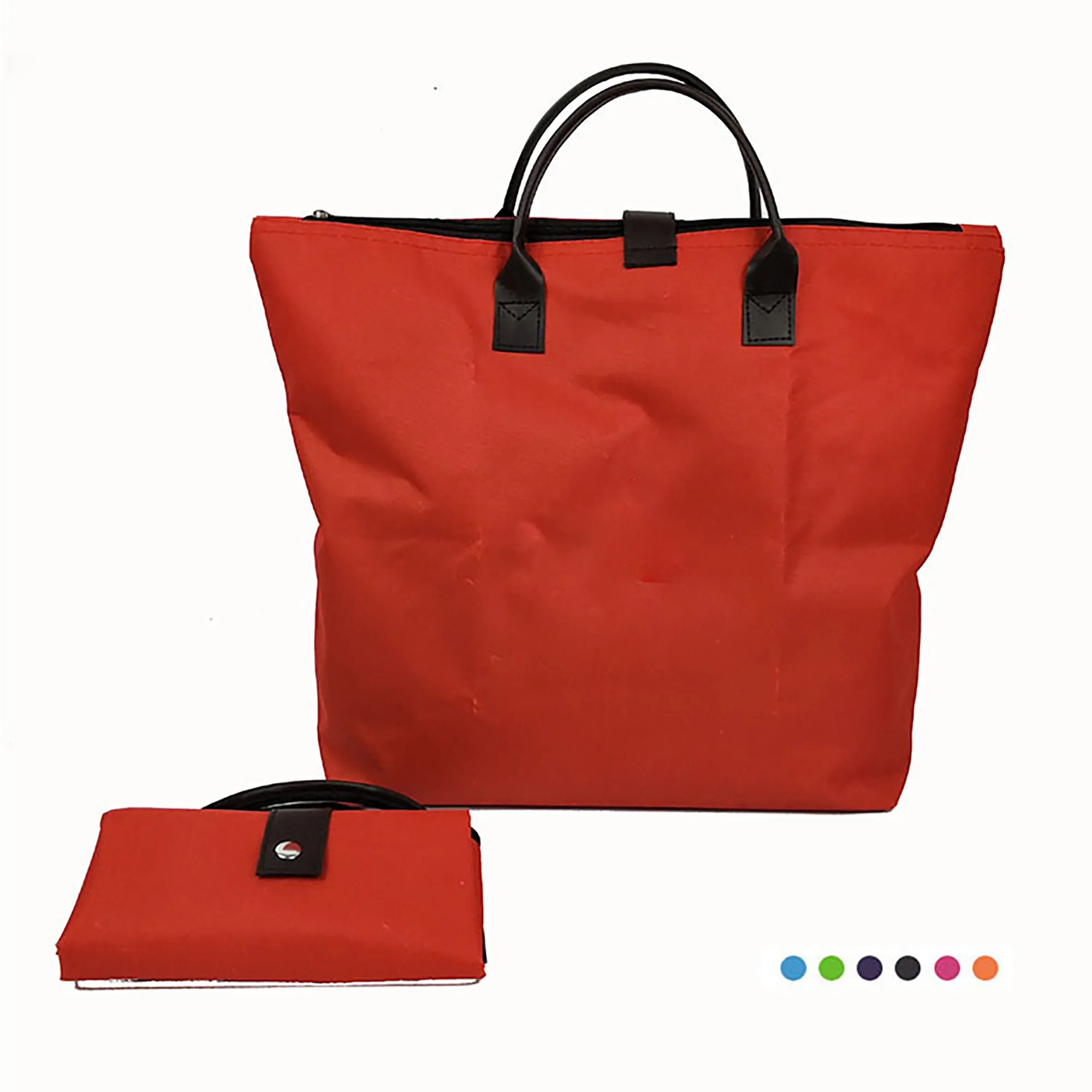 Large Reusable Foldable Tote Bag, custom tote bag with logo imprint 2