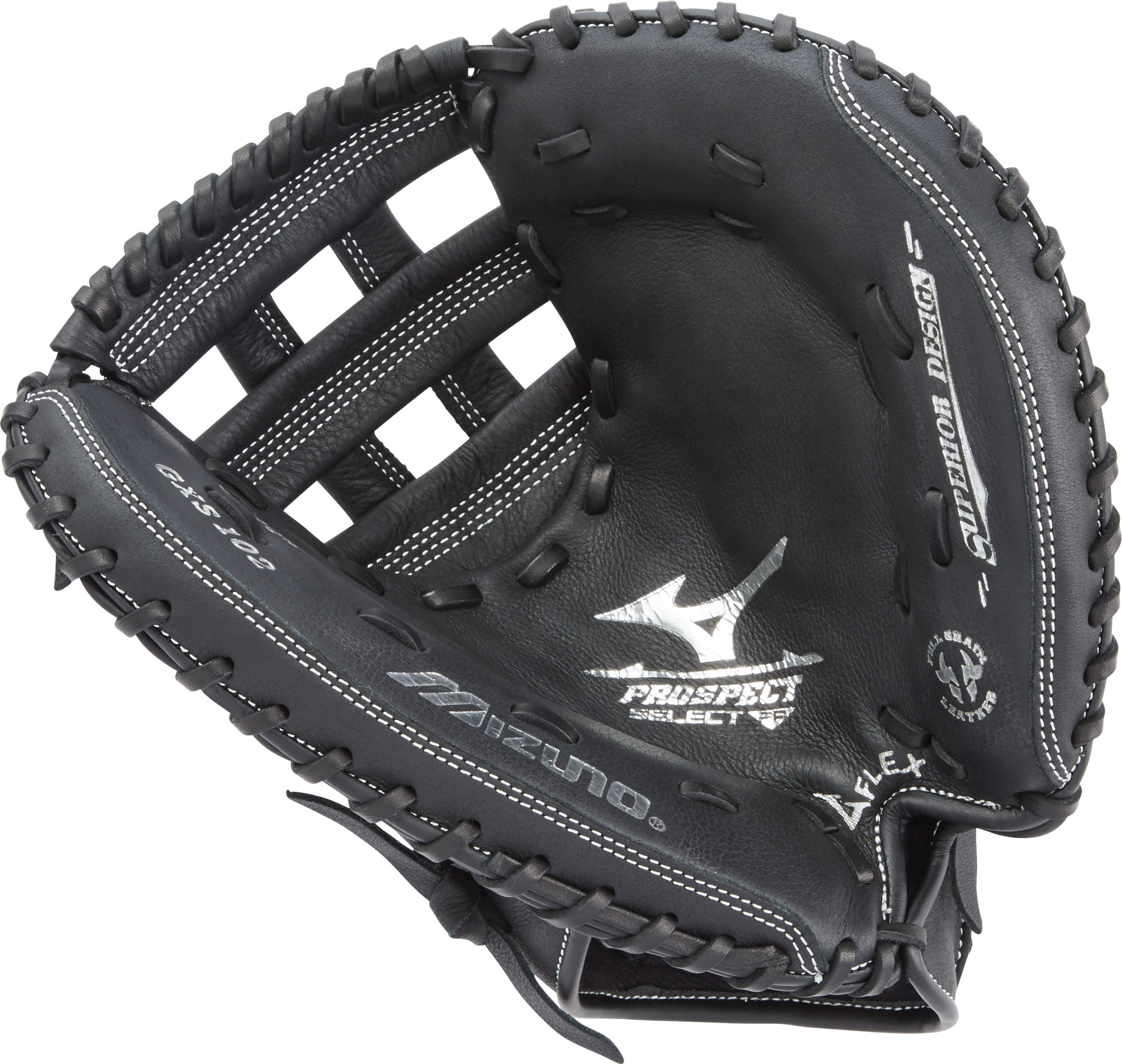 Prospect Series Youth Fastpitch Catcher's Mitt 32.5", H Web, ButterSoft Palm Liner, Full Grain Leat 4