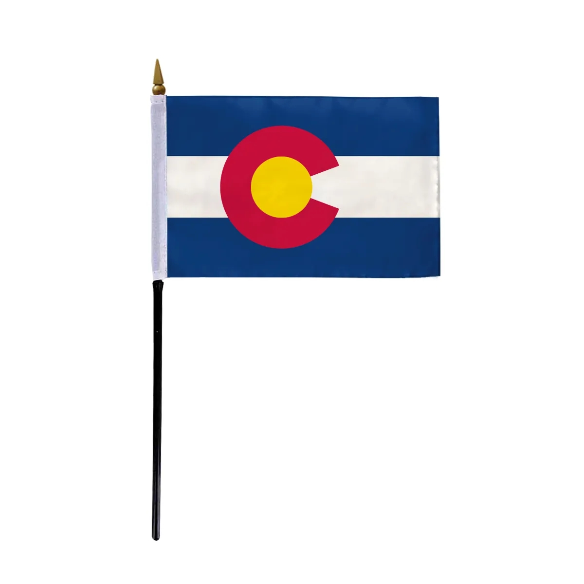 4"x6" & 12"x18'' Colorado ePoly Printed Stick Flags 2