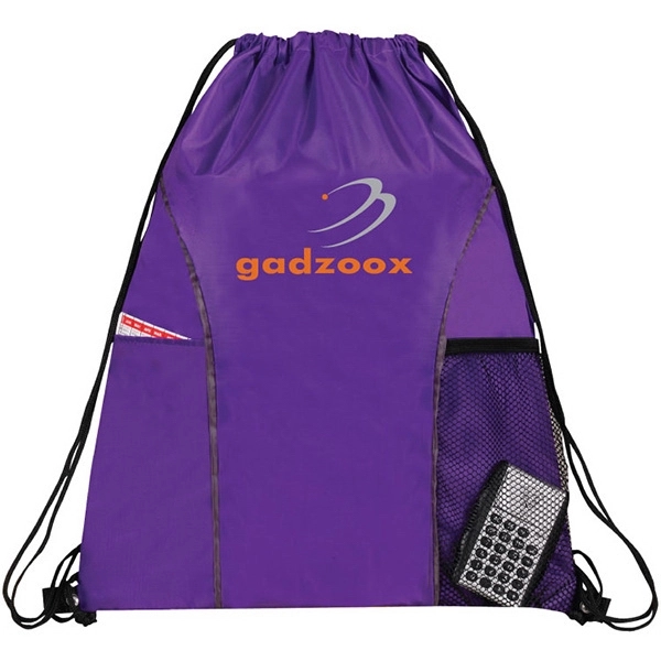 Vernon Dual Pocket Drawstring Bag 2