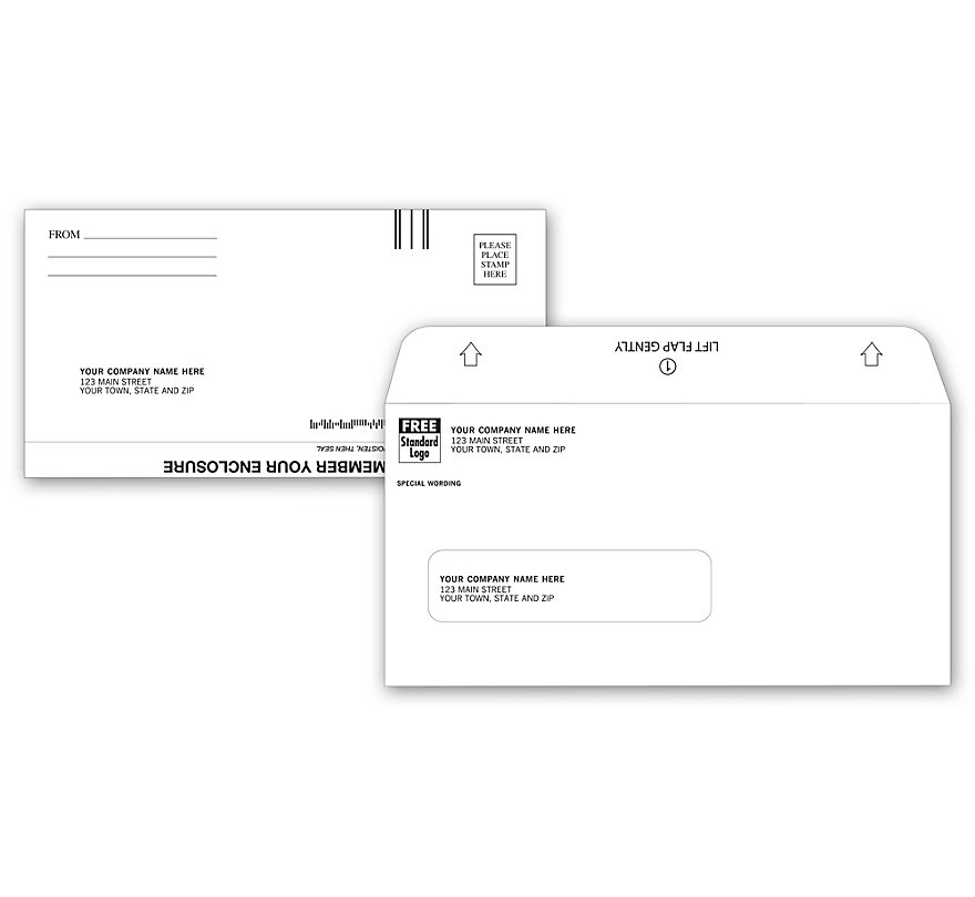 Mailer And Return Envelope, Combination 1