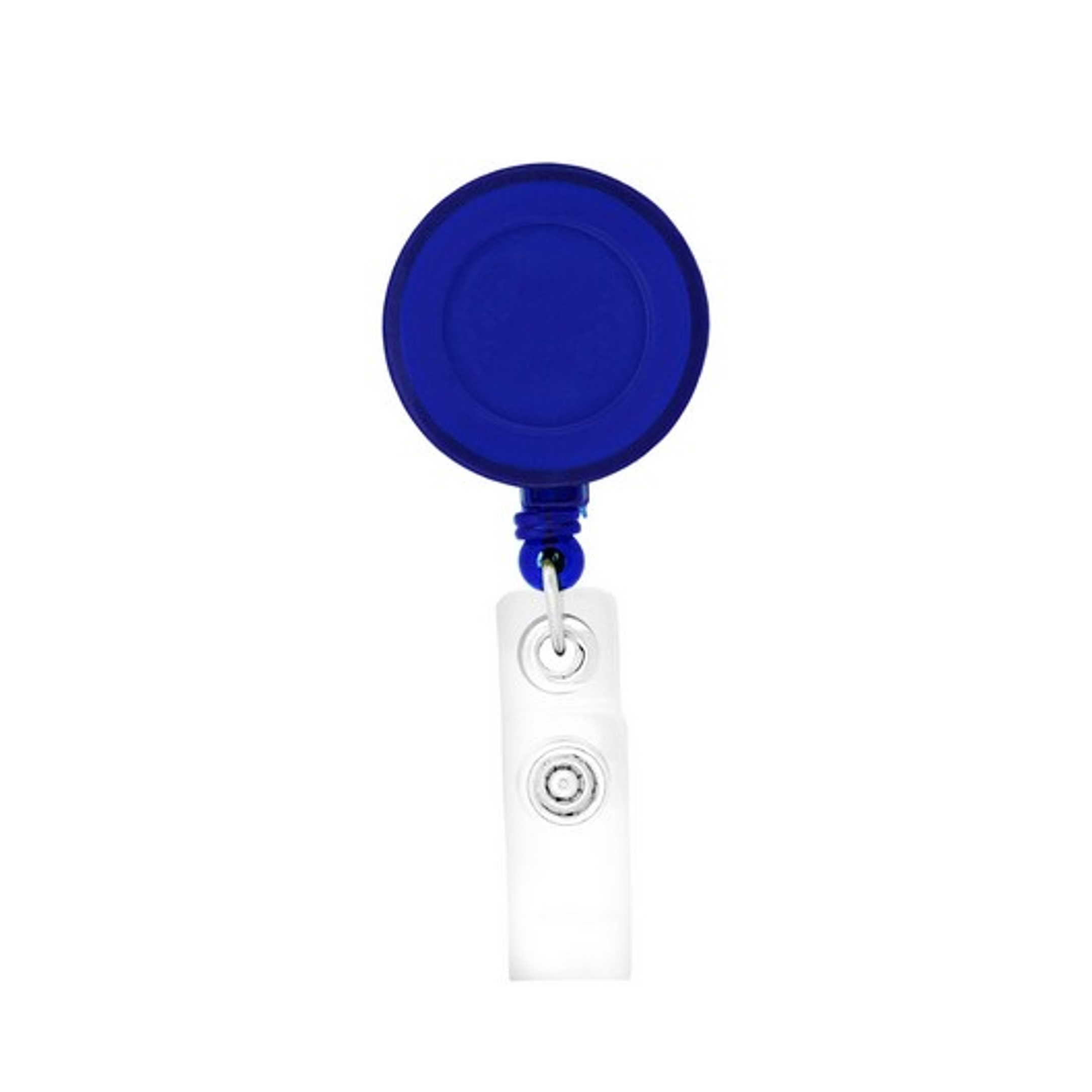 Epoxy Dome Retractable Round Badge Reel Holder w/ Belt Clip 20