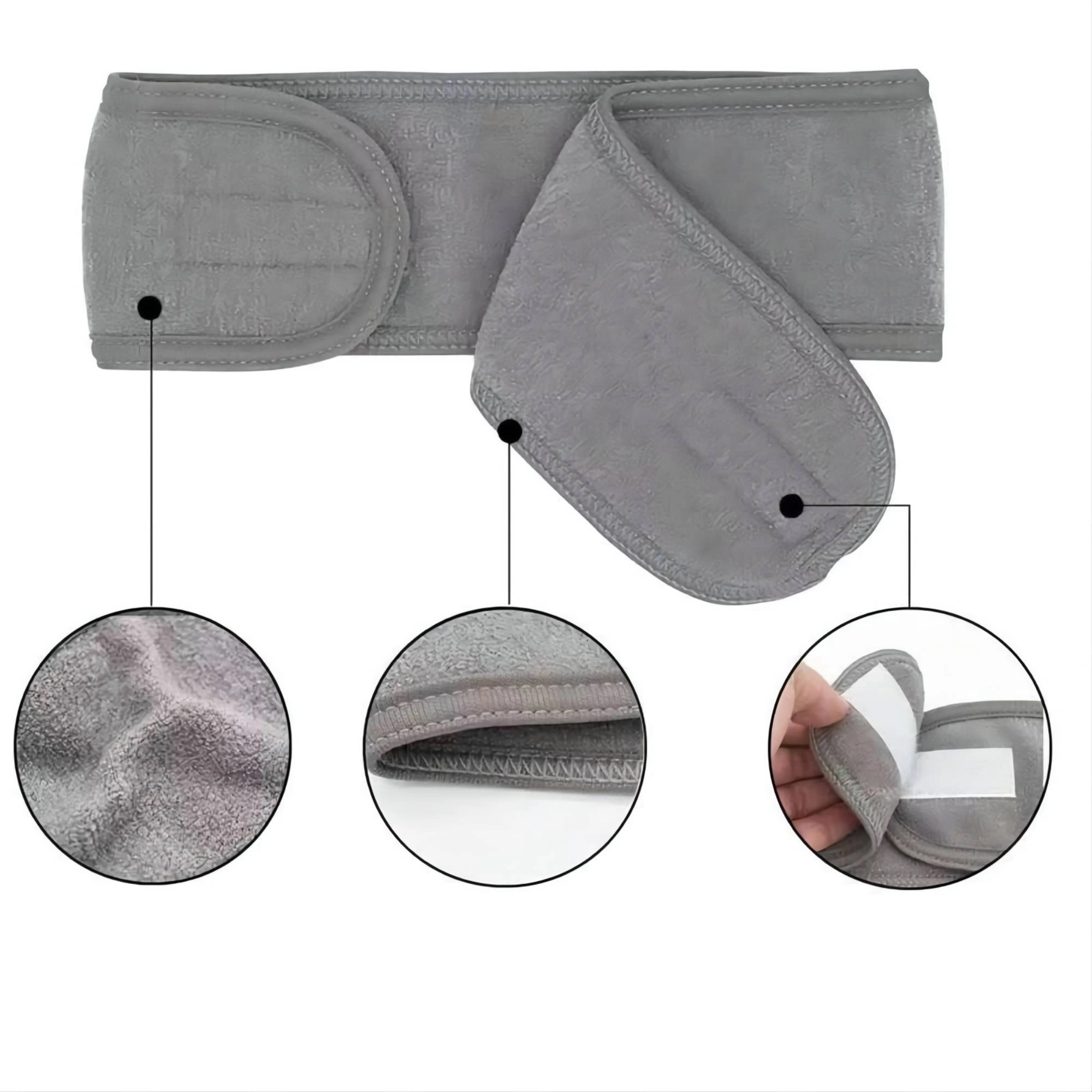 Ultra Soft Adjustable Face Wash Headband MOQ 100PCS 6