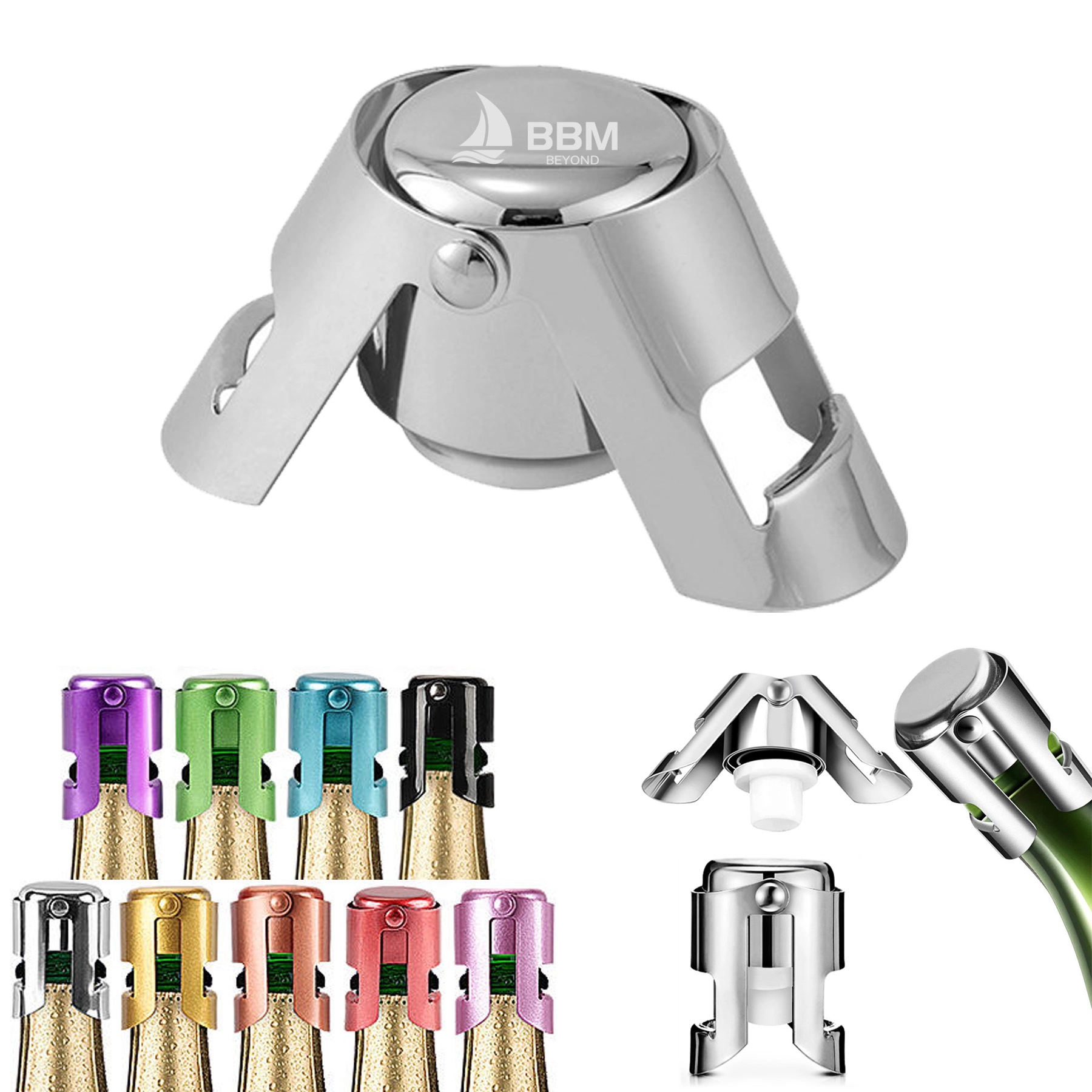 Stainless Steel Champagne Stopper 3