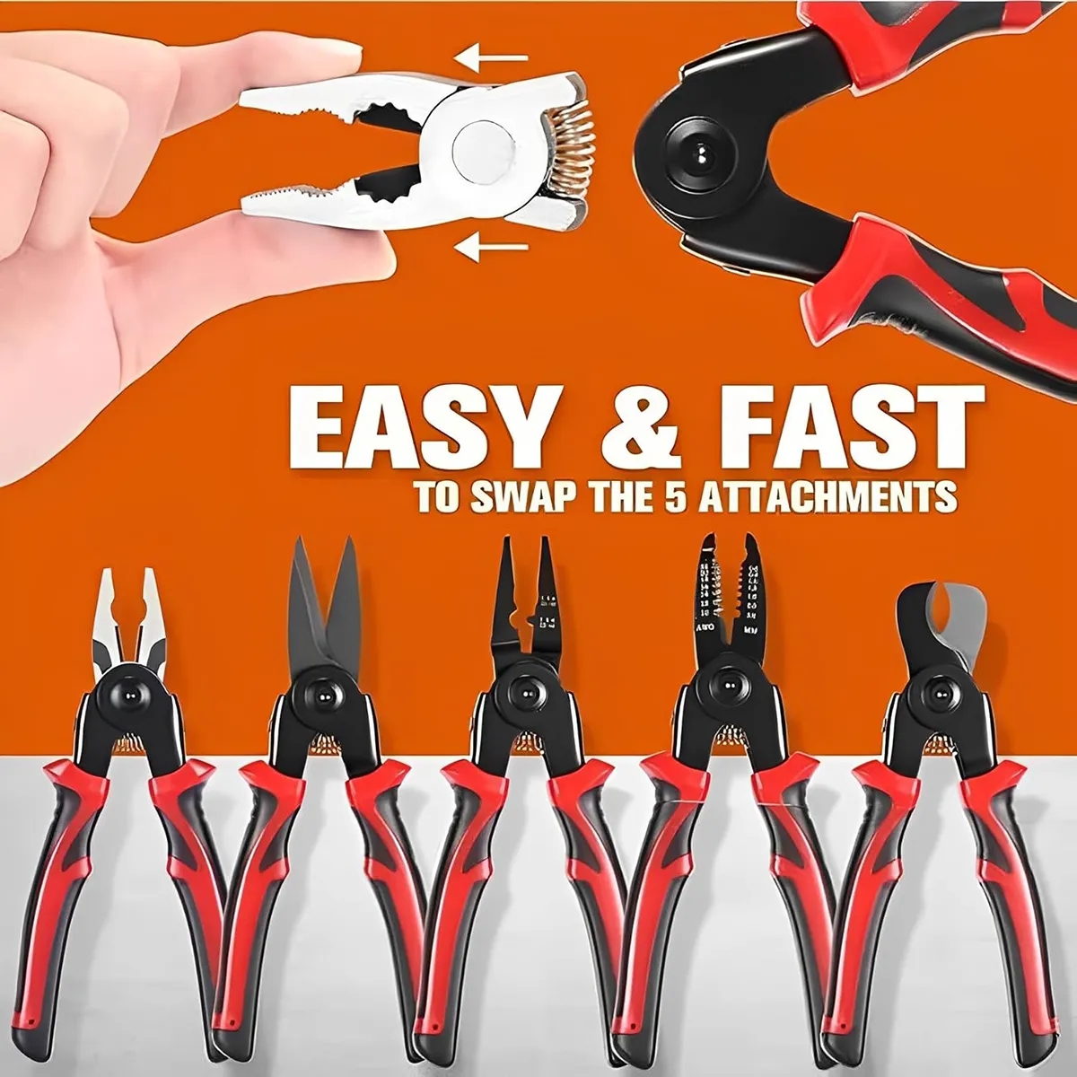 In Stock 5 In 1 Portable Versatile Heavy Duty Tool Kit 4