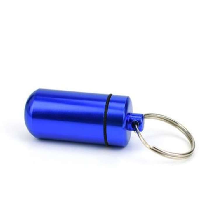Aluminum Keychain Pill Holder for travel 1