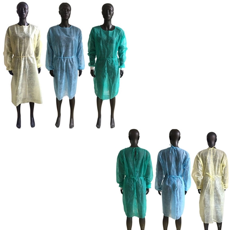 Disposable Non-woven Isolation Gown 1