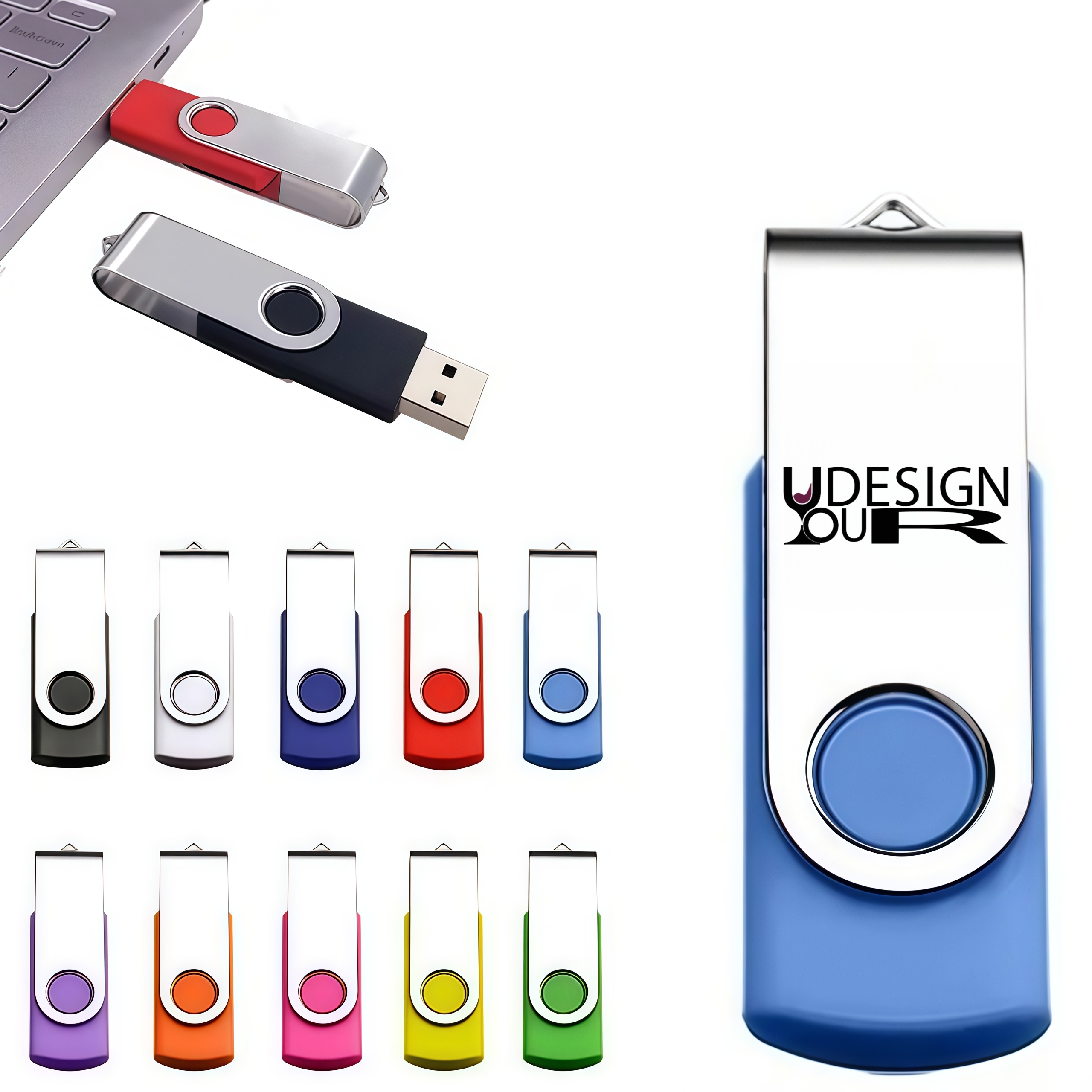 16GB Rapid Data Transfer Rotating USB Stick 1