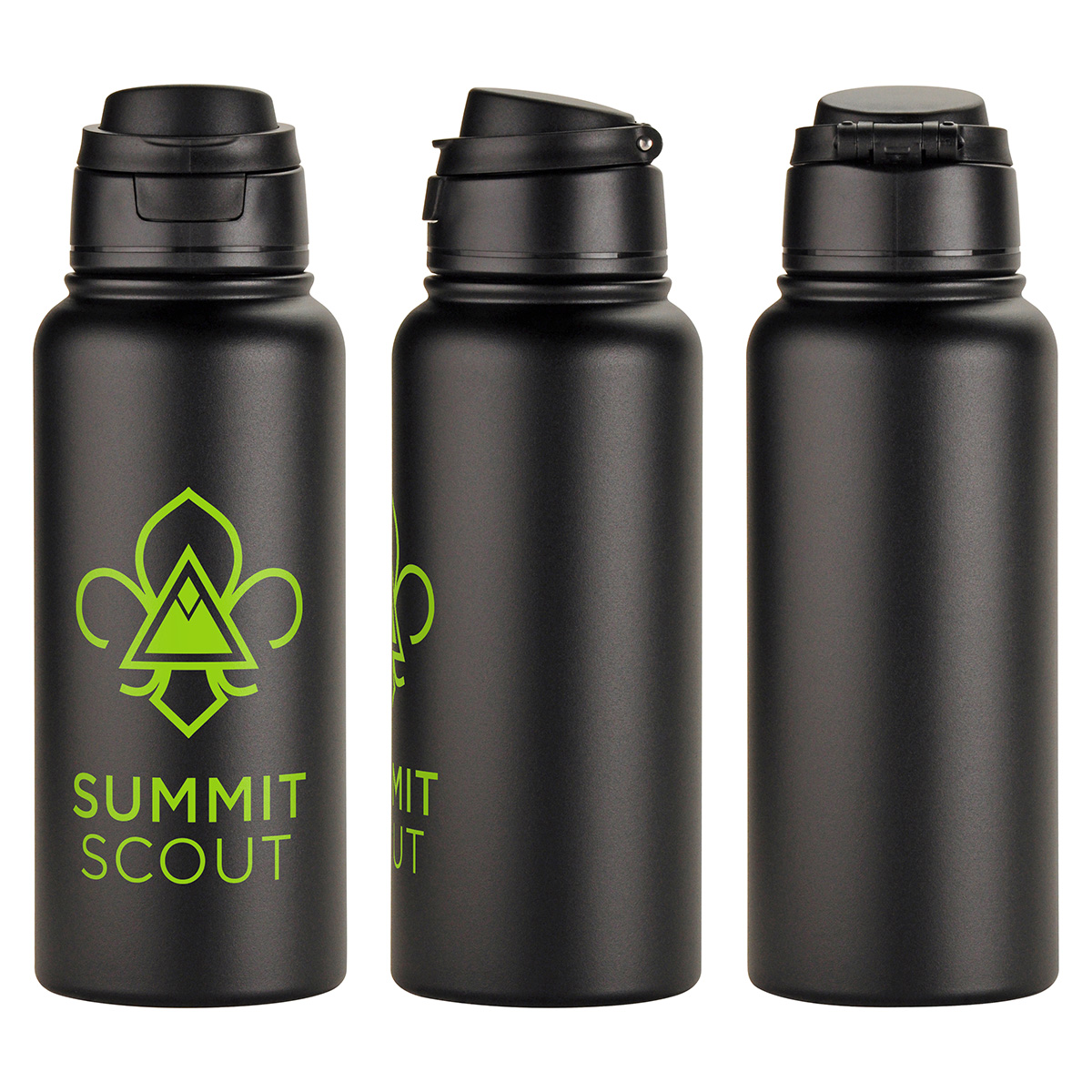 Cabrio 32 oz Recycled Stainless Steel Vacuum Insulated Bottle, custom water bottle with logo imprint 11