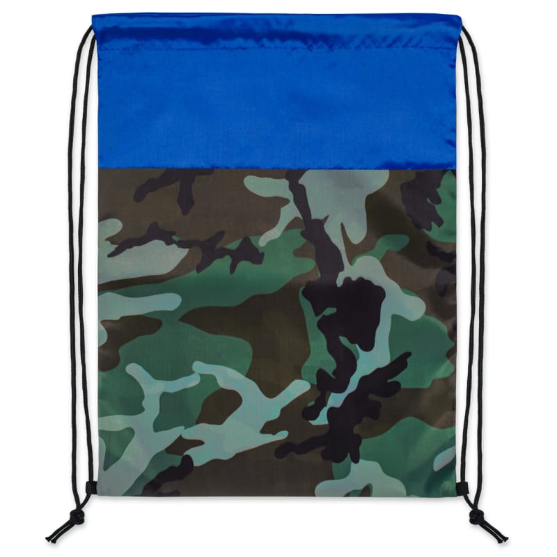 Colored Camo Drawstring Tote Bags 3