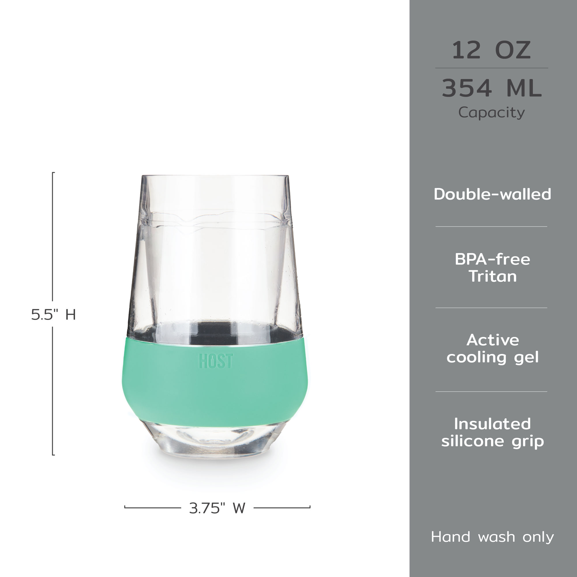 HOST® Clear Wine FREEZE™ XL Cup, set of 2 3