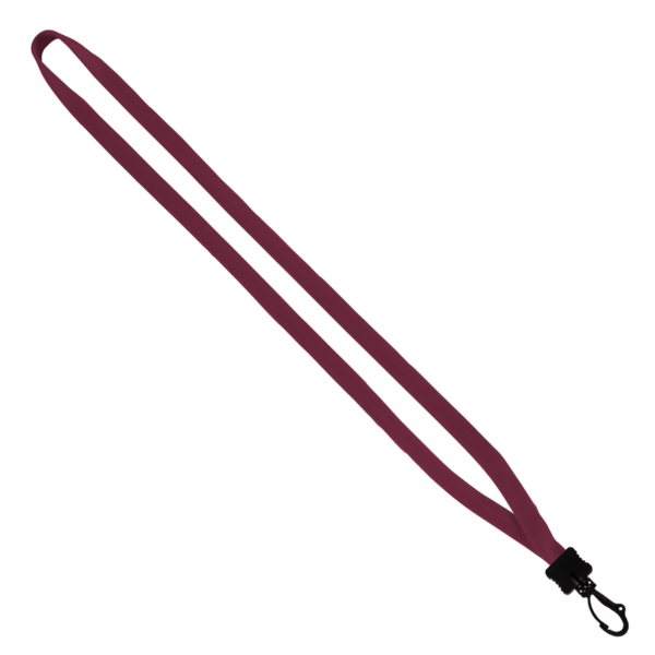 1/2" Cotton Lanyard with Plastic Clamshell & Swivel Snap Hook 19