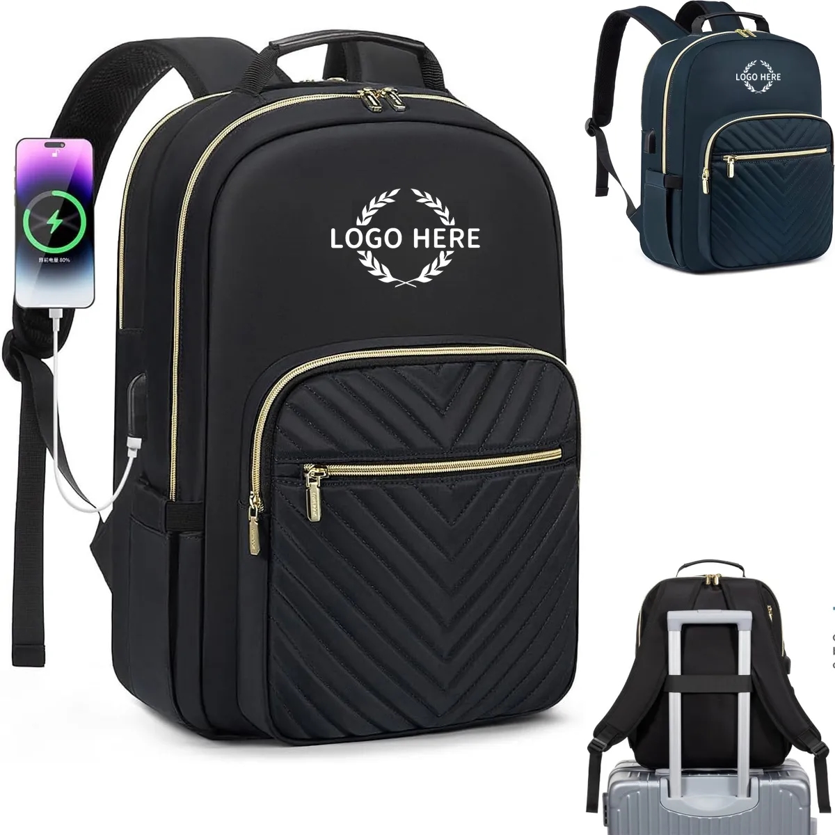 Laptop Backpack With USB Port 6