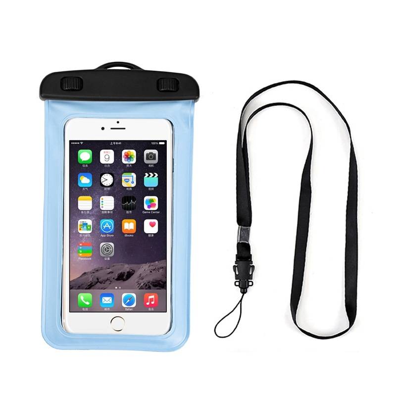 PVC Waterproof Phone Pouch With Neck Strap 4