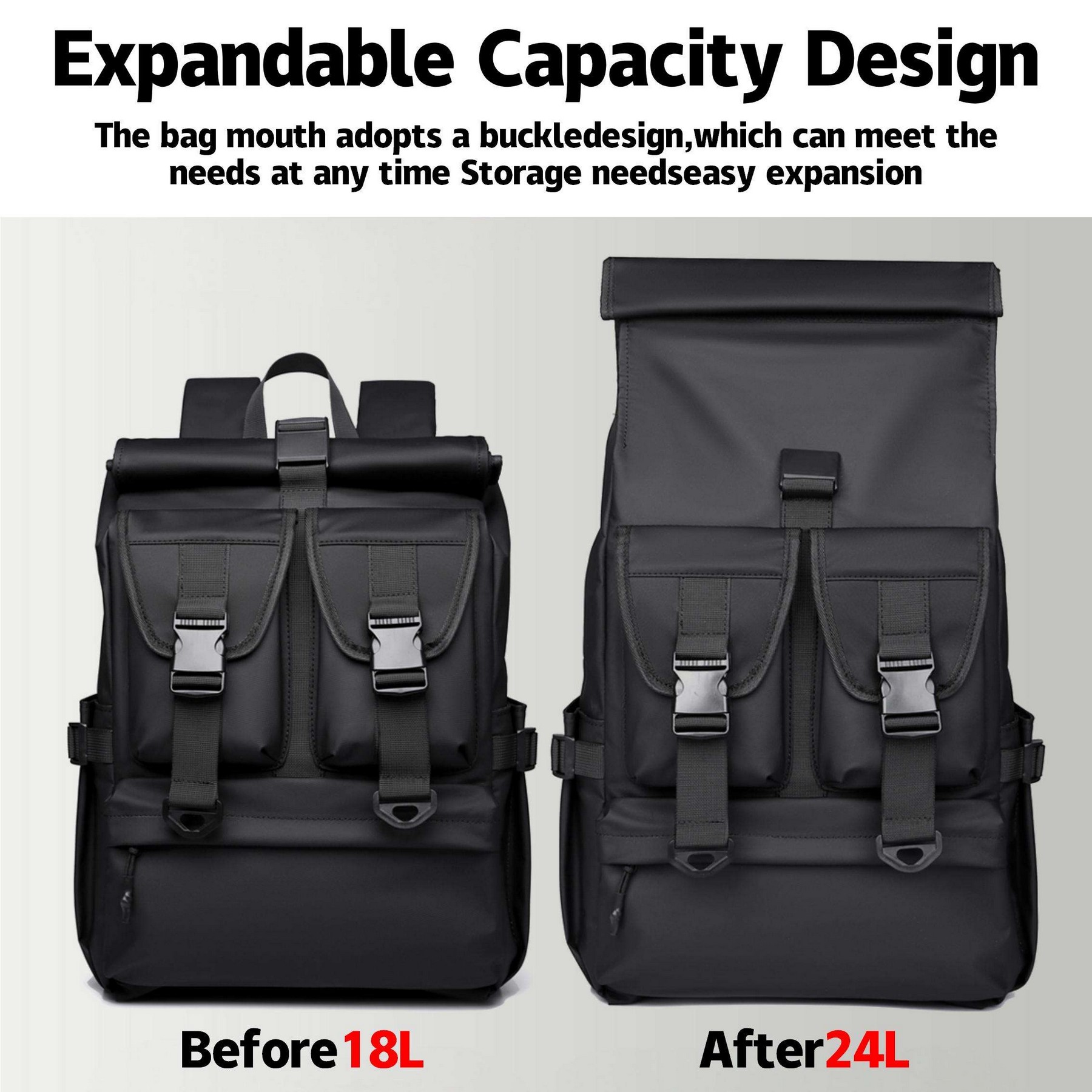 Multi-Pocket Oxford Laptop Backpack 5