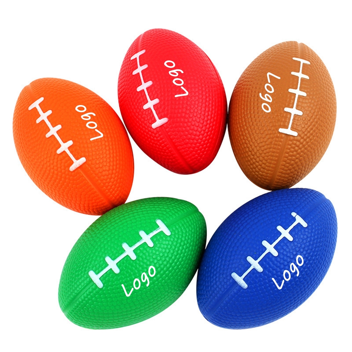 Pu Rugby Shape Stress Foam Sport Ball