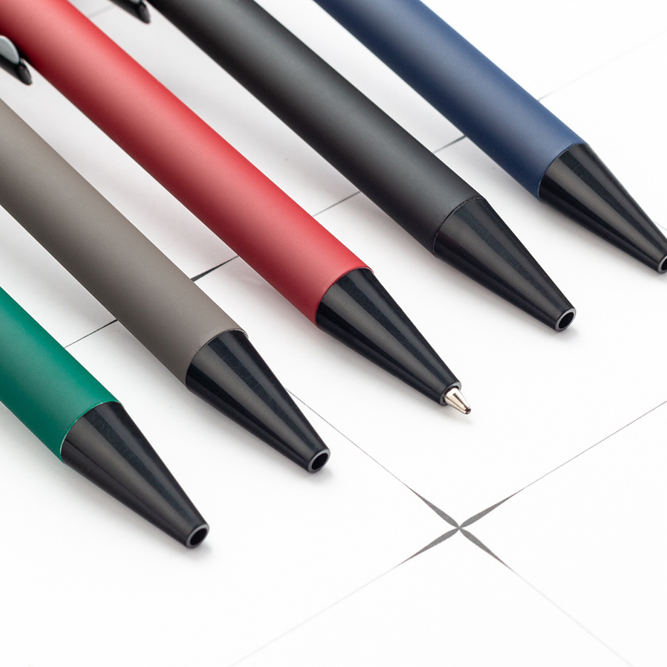 Soft-Touch Metal Click Ballpoint Pens 3