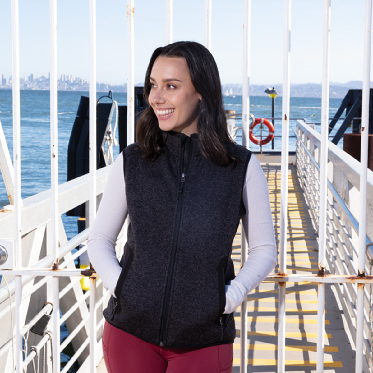 Ladies Terrace Sweater Fleece Vest 3