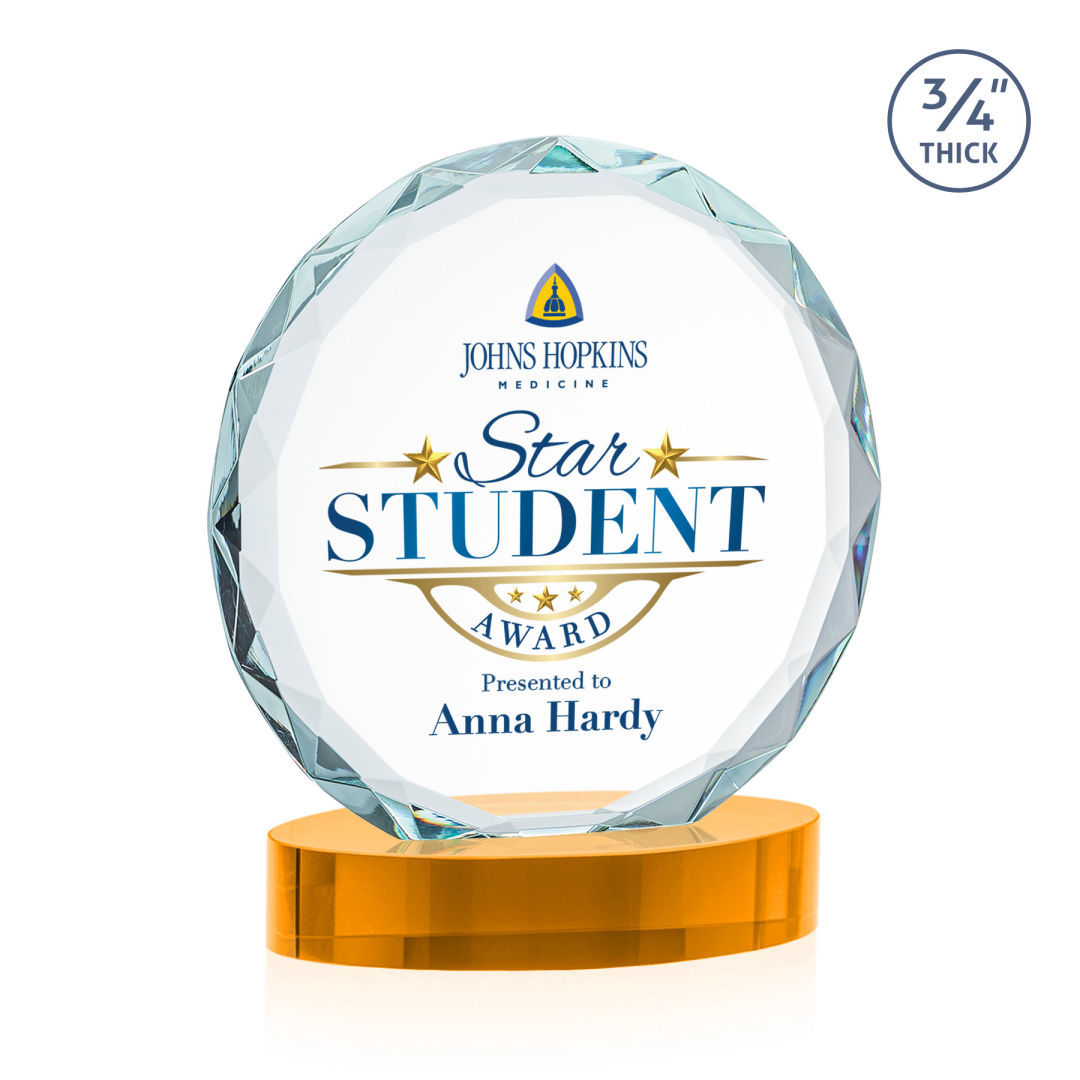 Centura VividPrint™ Award on Alberton Base - Amber 3