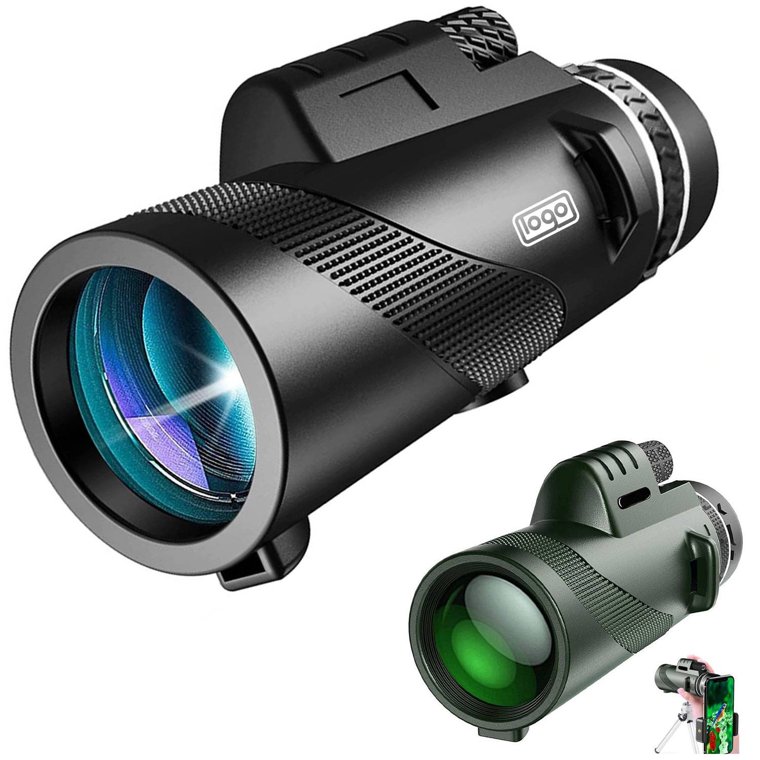 Monocular Telescope w/ Phone Clip & Tripod for Birdwatching 3