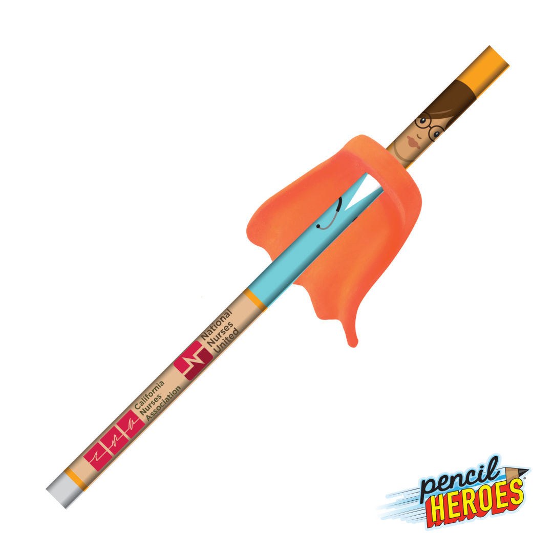 Pencil Heroes® Heathcare Series Female w/Cape Pencil 2