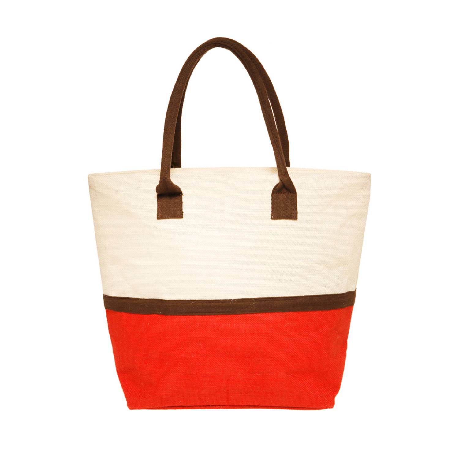 Dual Tone Jute Tote Bag, custom tote bag with logo imprint 7