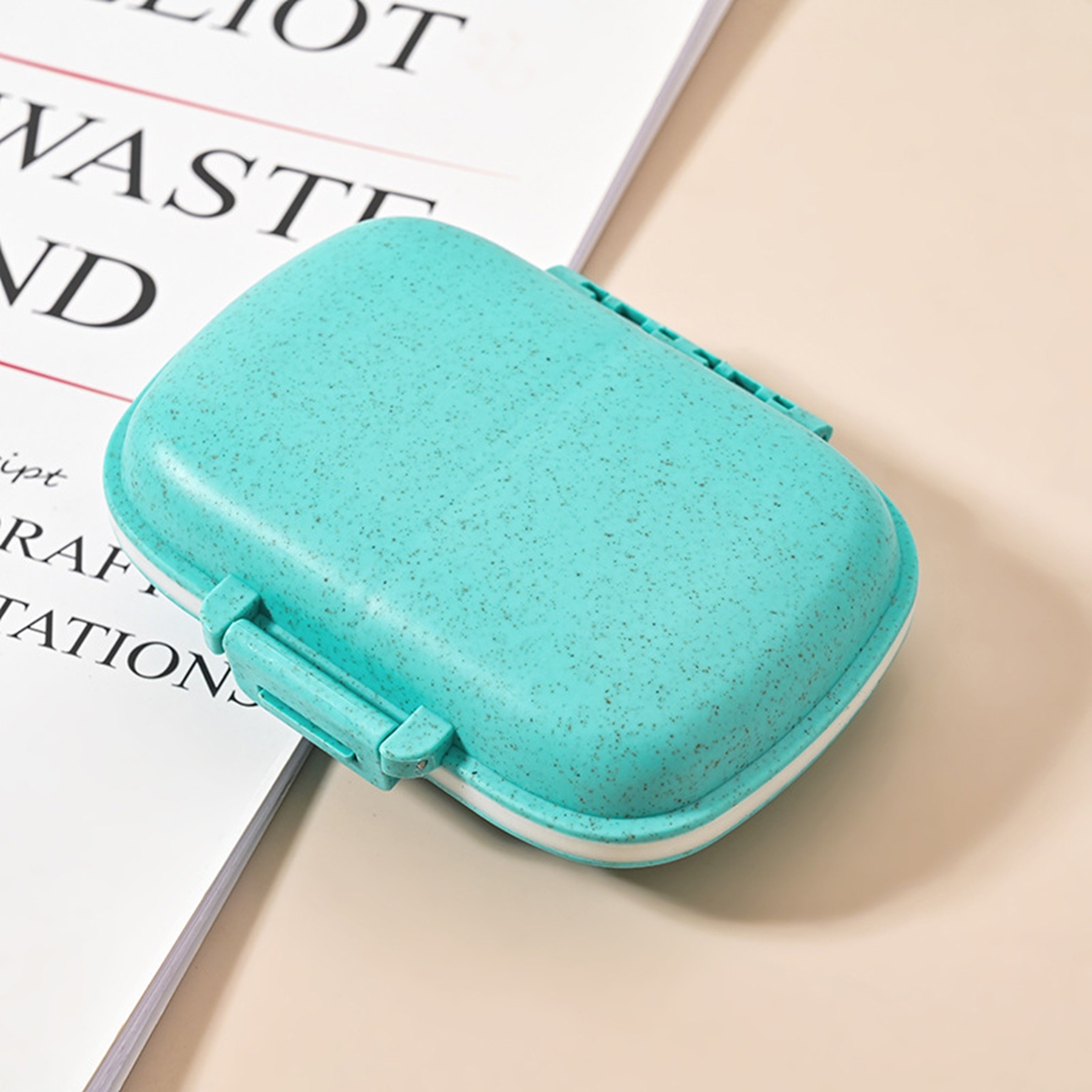 Portable 8-Compartment Sealed Pill Box 6
