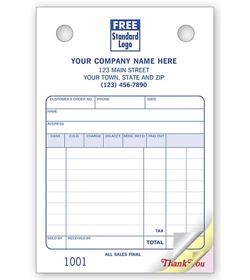 Register Forms, Small Classic With Special Wording 2