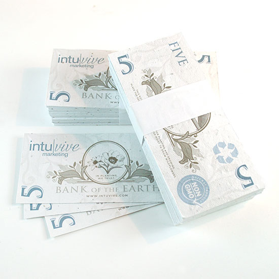 $5 Seed Paper Bills 4