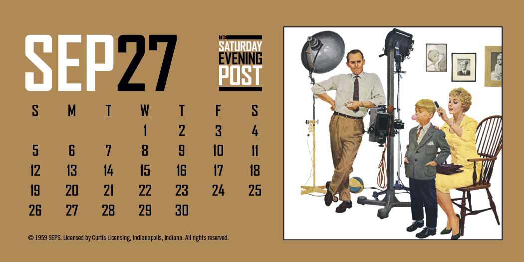 Triumph® Calendars The Saturday Evening Post Desk Calendar 55