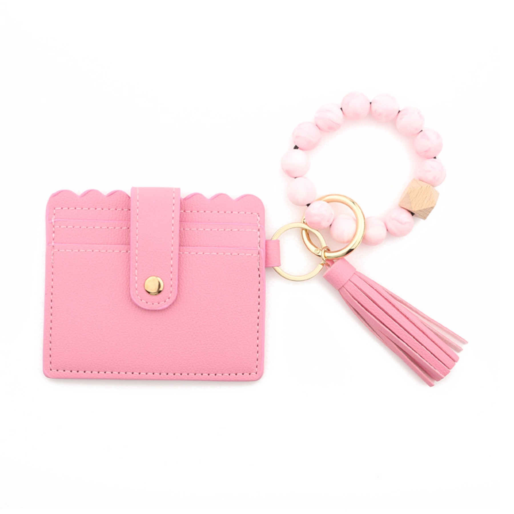 Women's Wristlets Key Ring With Wallet 1