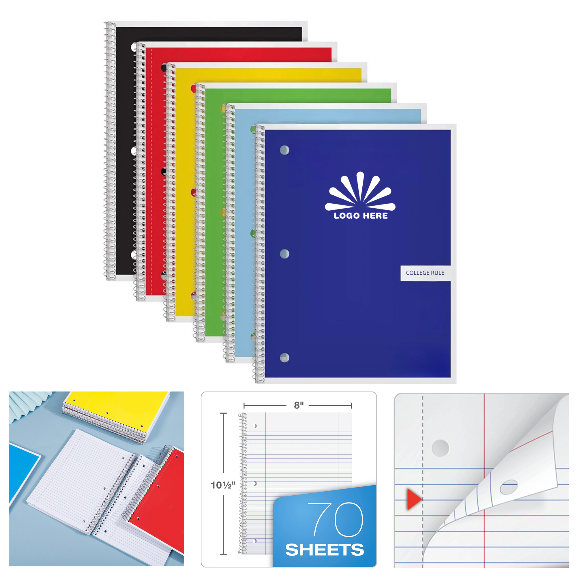 College Ruled Spiral Notebook 1