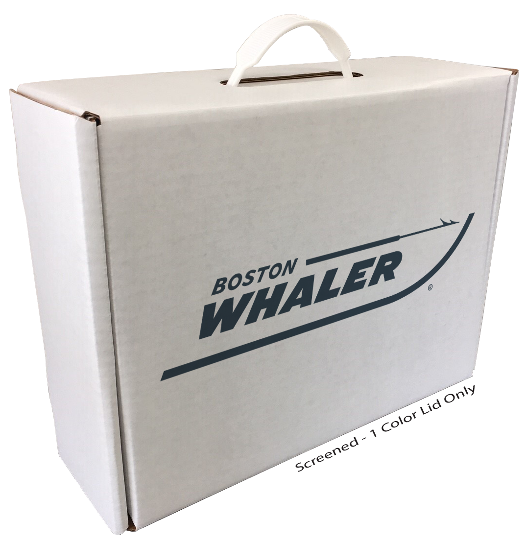 12 1/4" x 9 1/2" x 4" - B-Flute Box with Handle 2