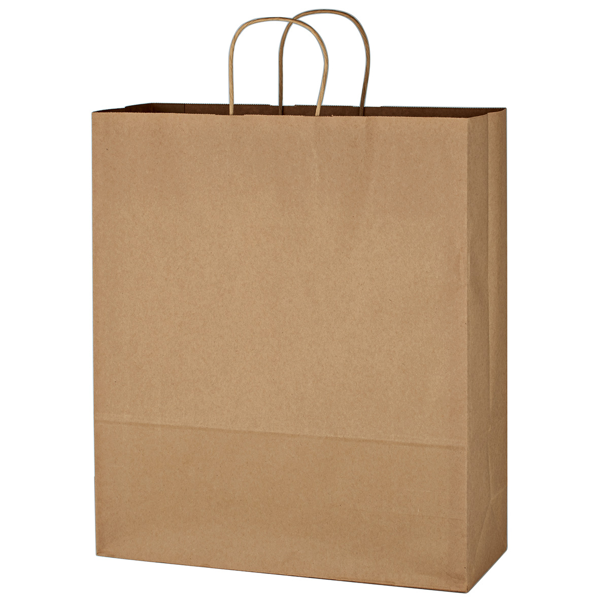Kraft Paper Brown Shopping Bag - 16" x 19" 2