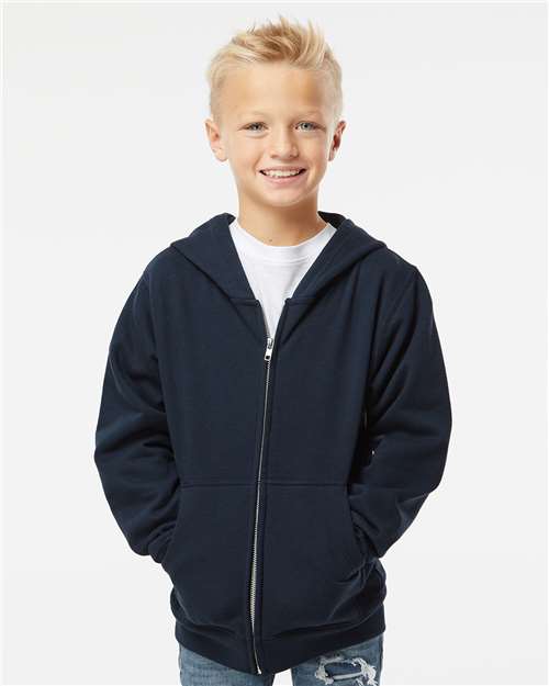 Youth Midweight Full-Zip Hooded Sweatshirt - SS4001YZ 10